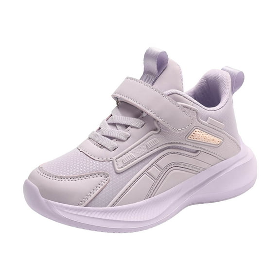 CAICJ98 Boys' Girls' Running Shoes Breathable Walking Shoes Casual Sneaker for Boys Girls Purple,5(Little Kid/Big Kid)