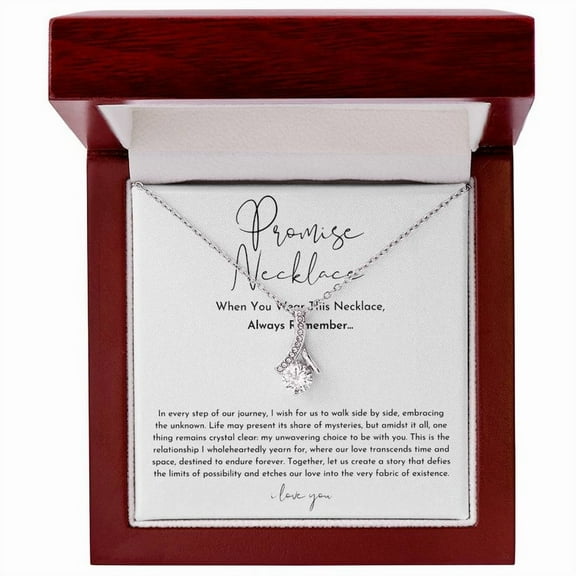 Promise Necklace For Her (Alluring Beauty Necklace) Luxury Box