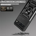 thumbnail image 2 of for Google Pixel 8 Case with Slide Camera Cover for Men, Military Grade Drop Phone Cover Case with Ring Kickstand for Google Pixel 8 SJ Blue, 2 of 16