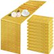 thumbnail image 5 of 10 Piezas de Manteles Brillantes de Poliéster, 30x180 cm, en Color Dorado, Rosa Dorado o Plateado, Ideal para Decoración de Mesas, 5 of 6