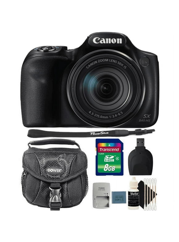 Canon Powershot SX540 HS 20.3MP Digital Camera with Deluxe Accessory Kit