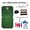 thumbnail image 2 of Championship Invitational Pool Table Felt, Billiard Table Cloth, Pool Table Felt Replacement kit, Billiards Table Felt Pool 6 Precut Rail Cloth Strips, Pool Table Accessories - 9 FT (English Green), 2 of 8