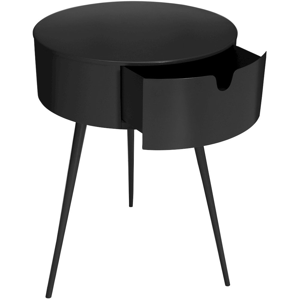 Meridian Furniture Bali Black Metal Nightstand