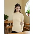thumbnail image 6 of Trendy Women's Semi-turtleneck Long Sleeve Tops Fall Fashion Basic Thermal Underwear Soft Sweater for women Winter Clothes 2025 by DingJoo, 6 of 6