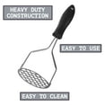 thumbnail image 4 of InHome Potato Masher Stainless Steel Mashed Potatoes Smasher Kitchen Tool, 4 of 7
