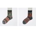 thumbnail image 4 of Utoimkio 5 Pairs Unisex Cute Striped Print Winter Cotton Socks Casual Cozy Warm Crew Socks Home Indoor Non-slip Slipper Socks for Women and Men, 4 of 9