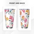 thumbnail image 3 of KLL Colorful Flowers Print 40oz Stainless Steel Insulated Car Cup with Spillproof Lid - Keep Your Drink Hot or Cold on the Go-Straw Three-piece Set, 3 of 8