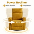thumbnail image 2 of Bonzy Home Electric Recliner Chair, Swivel Recliner Living Room Sofa Chair with USB Ports, 2 of 9