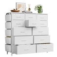 thumbnail image 1 of Qinaqin Practical Blanco 12- cm de Profundidadrawer Tela Profundidadresser con Alturaandy Side Pockets – Versatile Almacenamiento Option para Bedrooms Lounges Alturaallways & de, 1 of 7