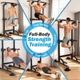 thumbnail image 2 of Evitormill Adjustable Height Pull up Bar Standing, 440 Lbs Power Tower Dip Station, Strength Training Fitness Workout Equipment for Home Gym, 2 of 7