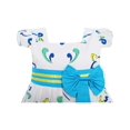 thumbnail image 4 of Robe Fille Fleur Bleue Manches Courtes Fête Anniversaire Enfants 8 Ans, 4 of 5