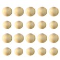 thumbnail image 3 of WORGEOUS  100 Pcs Hardwood Dowels Half Craft Balls for DIY Child, 3 of 8