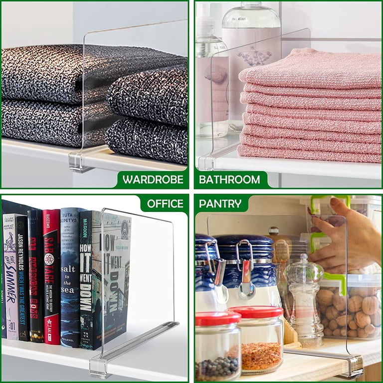 Fabulas Clear Acrylic Shelf Dividers, 6-Pack photo 3