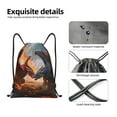 thumbnail image 6 of Defioc Lava Dragon for Drawstring Backpack Sports Gym Bag for Women Men Children Adult Sackpack Yoga Bag for Wet Swimming,Gym,and Workout Gear -Medium, 6 of 9