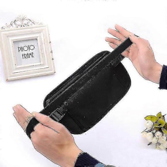 Hidden Security Money Pouch for Traveling - Waterproof Money Belt for Cash, Cards, Keys & Passport
