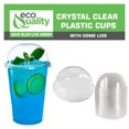 thumbnail image 5 of [100 Pack] 16oz Cups | Iced Coffee Go Cups and Dome Lids | Cold Smoothie | Plastic Cups with Dome Lids | Clear Plastic Disposable Pet Cup | Ideal for Coffee, Parfait, Juice, Soda, Cocktail, Party Cups, 5 of 7
