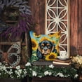 thumbnail image 5 of Greater Swiss Mountain Dog in Sunflowers Throw Pillow 14 in x 14 in, 5 of 36