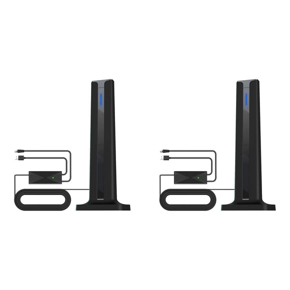 2X Antena de TV con Amplificador Interior Digital 4K 1080P HD Antena HDTV de Alcance de 120 Millas con Amplificador