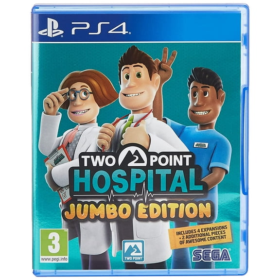 Two Point Hospital Jumbo Edition (PS4 Playstation 4)  More Hospitals, More Curses, More Fun!