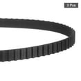 thumbnail image 3 of 3 Packs 236XL Timing Belt 118 Teeth Black Cogged Rubber Geared Belt, 3D Printer Timing Belt, 3 of 6