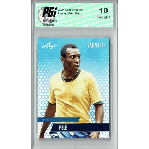Pele 2024 Leaf Vaunted #V-14 Debut Collection Rare Trading Card PGI 10