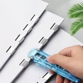thumbnail image 5 of Milue Paper Clamp Dispenser Set with 8 Pcs Metal Refill Clips Clear Clamp Dispenser, 5 of 19