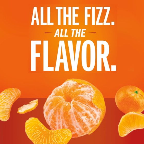 IZZE Sparkling Water Juice Beverage Blend, Clementine, No Sugar Added, 8.4 FL OZ, 12 Cans