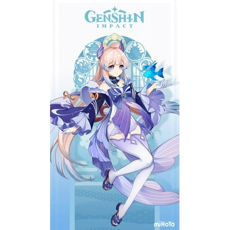 Kokomi Genshin Impact Starter pack with AR 5-15 (Adventure rank 5 - 15) Include one 5 star + some Random 4 Star