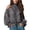 Gray, variant on Women's Elegant Vintage Paisley Cold Shoulder Blouse Trendy High Neck Bishop Sheer Long Sleeve Soft Boho Lightweight Flowy Tops for Party Vacation Daily Wear Outfits, Gray 2XL