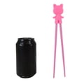 thumbnail image 7 of Pink Ribbon Miss Piggy Pig Reusable Training Chopsticks Set With Silicone Helper, 7 of 7