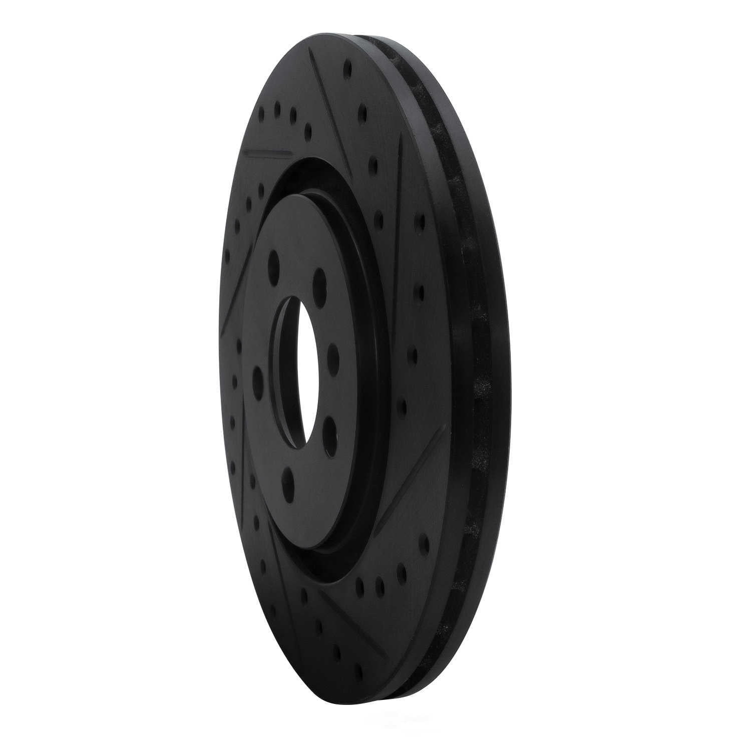 Dynamic Friction Company 633-74009R DFC Brake Rotor - Drilled And Slotted - Black