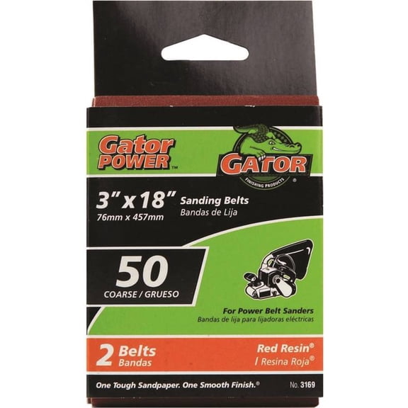 ALI INDUSTRIES 2PK 3x18 50G Sand Belt 3169