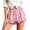 1-Pink, variant on Women's Polka Dots Bubble Shorts Elastic Waist Pleated Stretchy Hem Stylish Mini Pumpkin Shorts 2026 Fashion Loose Fit Comfortable Balloon Style Summer Bottoms 1-Pink M