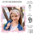 thumbnail image 3 of FROG SAC 4 Floral Headbands for Girls, Stretch Flower Headwraps for Teens, Soft Rose Bun Headband for Women, Cute Comfortable Fashion Head Bands, 3 of 9