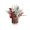 thumbnail image 3 of TIELUTT Small Christmas Tree Desktop Man Made Christmas Tree Festival Decoration Home Interior Christmas Ornament Set Teacher Ornament 2022 Christmas Ornament Big Ornament Ornament Set, 3 of 8