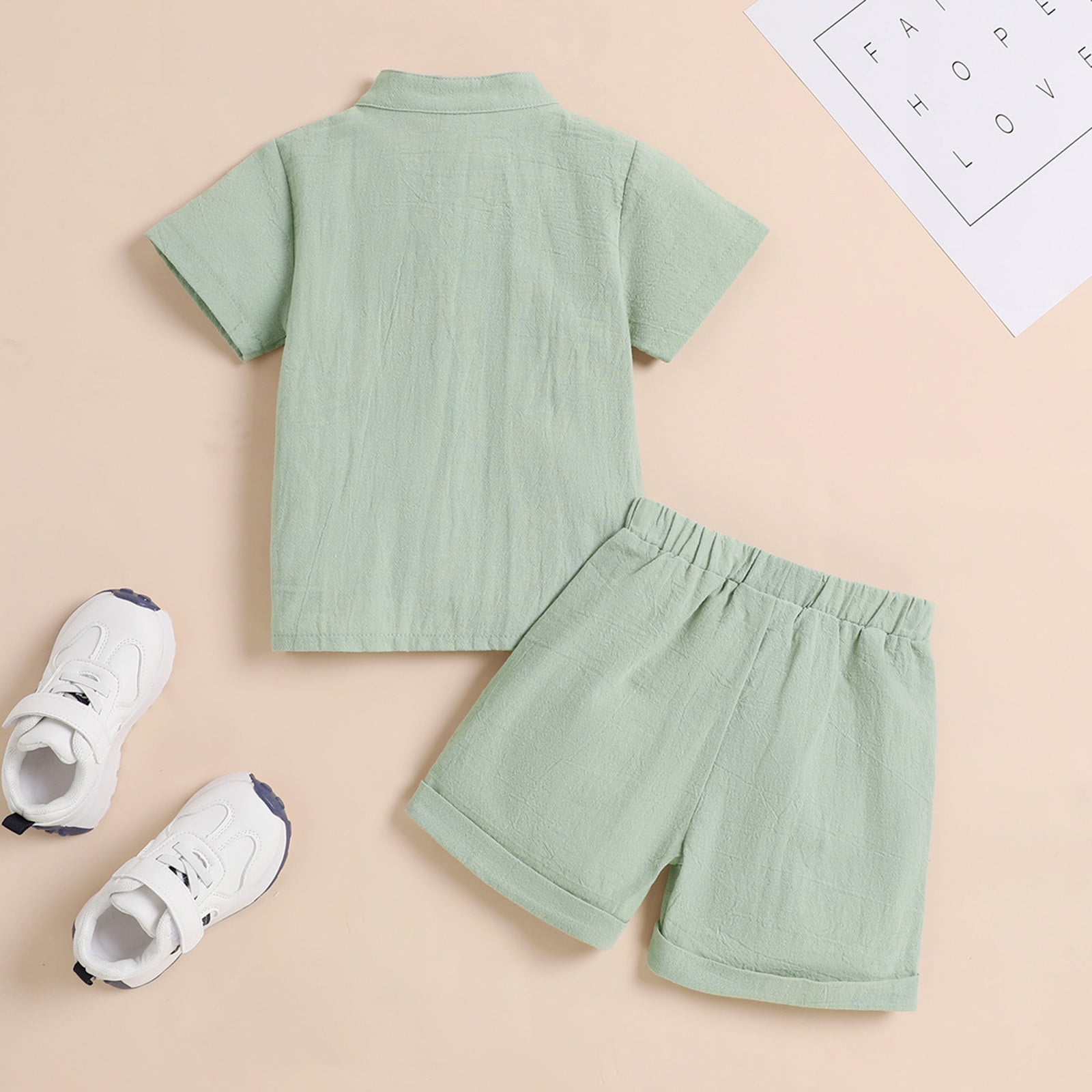 TJAZFJPA Baby Boy Summer Outfit Organic Toddler Boys Girls Short Sleeve Summer Casual Gentleman Tops Hawaii Beach Holiday Solid Shirts T Shirt Shorts Outfits Baby Boy Clothes Winter Jacket