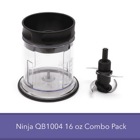 Ninja Master Prep QB1004 Replacement Blender Part - 16 Ounce Food Processing Bowl Blade Lid Combo Pack