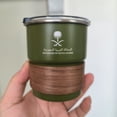 thumbnail image 2 of The National Emblem of Saudi Arabia Logo New Stainless Steel Cup Beer Mug with Lid wood 300ml Outdoor Camping Coffee Mug (khaki,300ml), 2 of 7