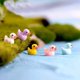 thumbnail image 2 of 5 piezas de lindos adornos en miniatura de pato amarillo, accesorios de decoración de micropaisaje, adornos de resina de animales simulados, artesanías, 2 of 5