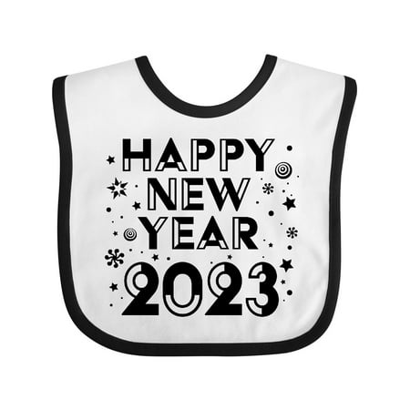 

Inktastic Happy New Year 2023 Gift Baby Boy or Baby Girl Bib