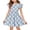 Blue, variant on LNZGNM Easter Day Baby Girl Dresses Eggs Rabbit Print Short Sleeve Outfit for School, Blue