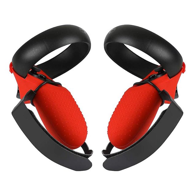 Cubierta de agarre del controlador con correa de muñeca + cubierta de pulgar para /Rift S Traje protector con mango antivuelco (R