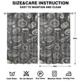 thumbnail image 2 of Kitchen Food Colorful Cooking Chef Curtains-blackout Curtains Bedroom Decor Living Room Darkening Grommet Window Drapes 2 Panels Set 52"x 84", 2 of 2