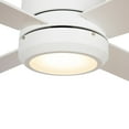 thumbnail image 4 of 52" 4 Blades Smart Ceiling Fan with Light,Works with Google Assistant/Amazon Alexa White, 4 of 6