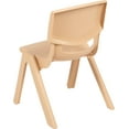thumbnail image 6 of SLSRFD 2-Pack Stackable Preschool Chairs, 10.5" Seat Height, Plastic School Chair for Toddlers, Daycare, Classroom, Homeschool, No-Metal Safety Design,Natural, 6 of 17