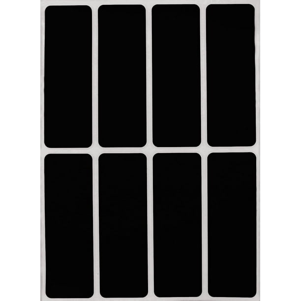 Rectangular Color Coding Labels 3 X 1 Inches Rectangle Label In Black Name s For Kids 40 Pack By Royal Green Walmart Com Walmart Com