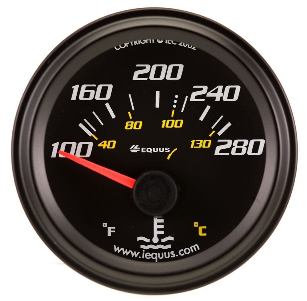 Equus 2" Electric Water Temperature Gauge