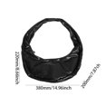 thumbnail image 3 of Bolso Hombro Con Forma Media para Mujer Piel Sintética Color Sólido (), 3 of 3