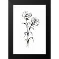 thumbnail image 2 of Paschke, Chris 17x24 Black Modern Framed Museum Art Print Titled - Line Carnation II, 2 of 5