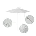 thumbnail image 2 of California Umbrella Venture 7.5' White Market Umbrella in Natural, 2 of 5